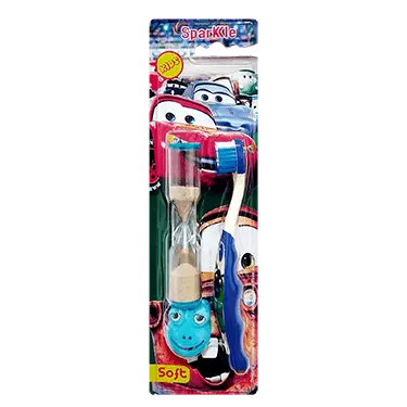 مسواک کودک کد S15 سافت با ساعت شنی Sparkle اسپارکل